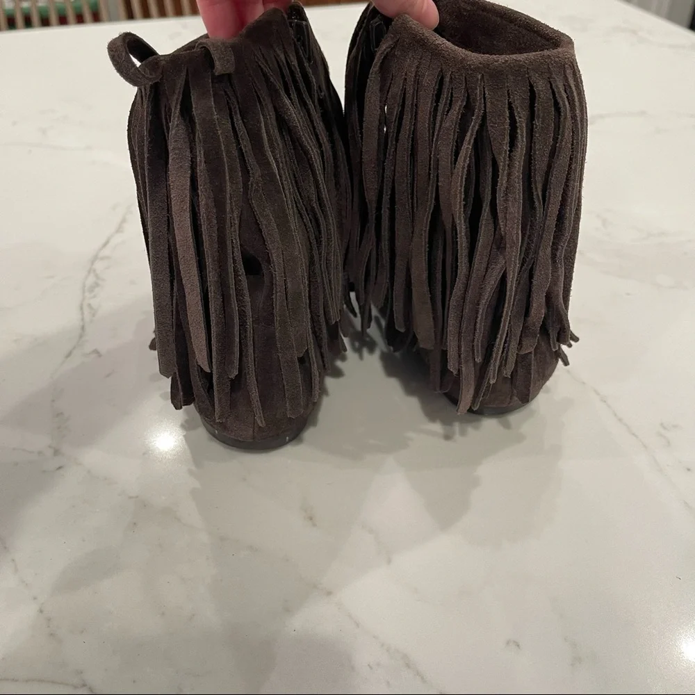 Sam Edelman brown fringe booties - Picture 14 of 16